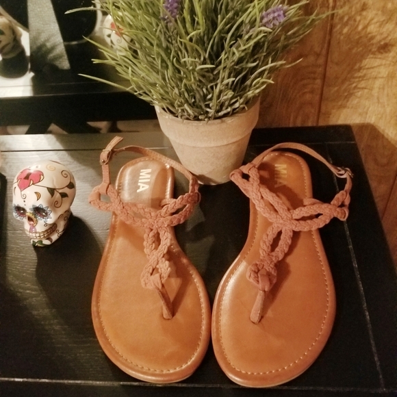 MIA Shoes - Brown Mia Woven Sandals